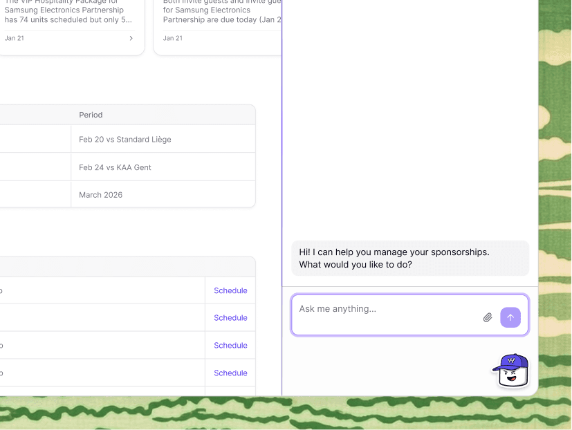 Coach Vic AI commercial director chat interface